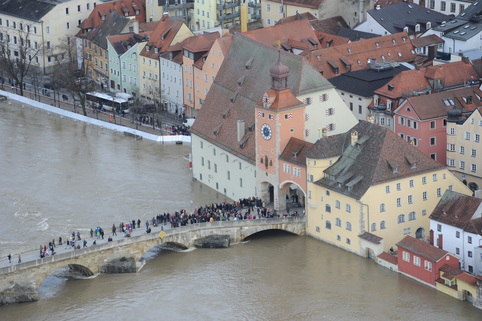 Regensburg unter Wasser